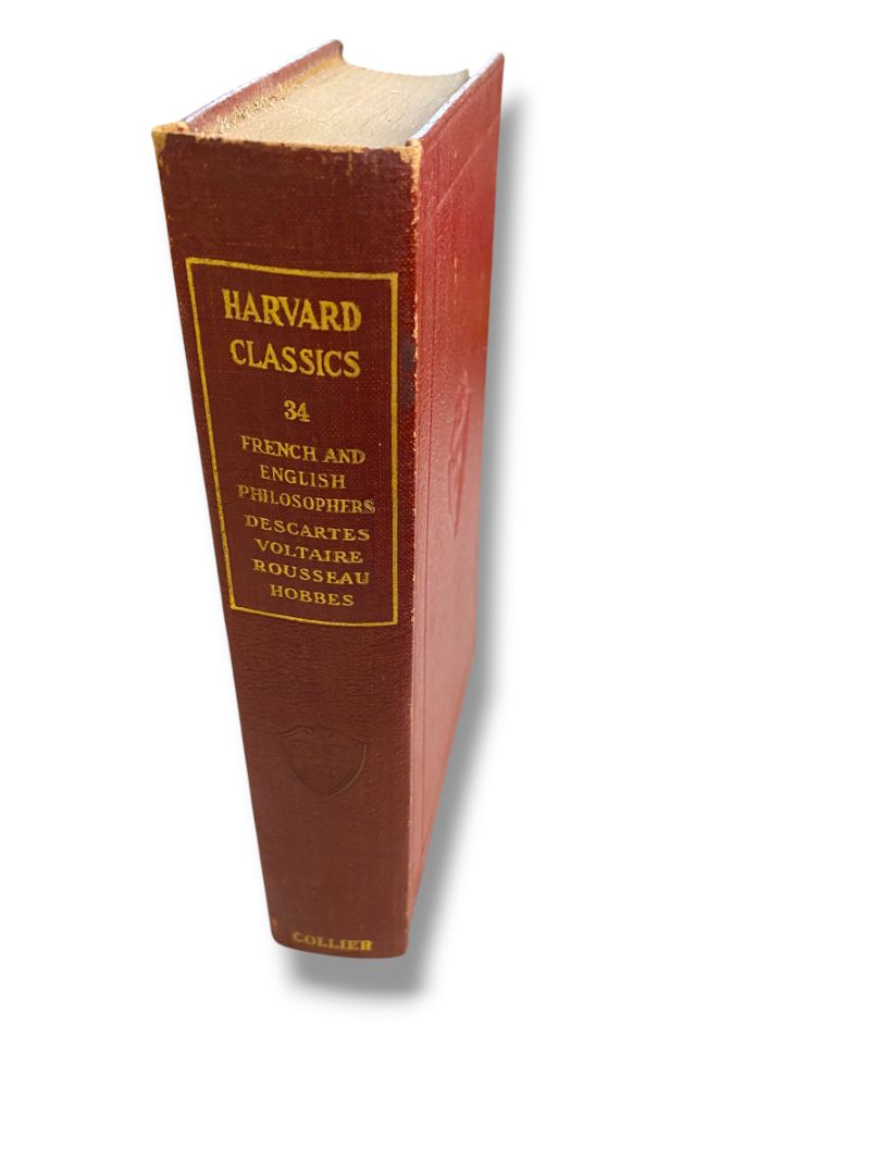 Harvard Classics 34 French and English Philosophers 1910 Hardcover Book Collier & Son