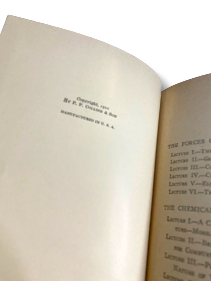 Harvard Classics 30 Faraday Helmholtz Kelvin Newcomb Etc 1910 Hardcover Book Collier & Son