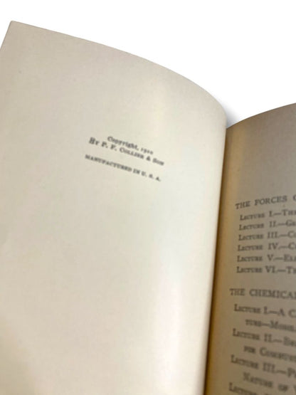 Harvard Classics 30 Faraday Helmholtz Kelvin Newcomb Etc 1910 Hardcover Book Collier & Son