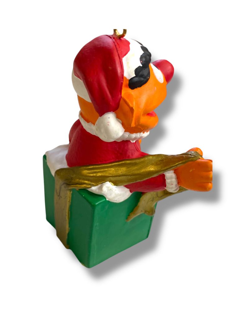 Sesame Street Ernie in Christmas Box Ornament Jim Henson. 4"