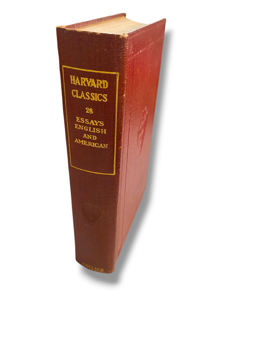 Harvard Classics 28 Essays English and American 1910 Hardcover Book Collier & Son