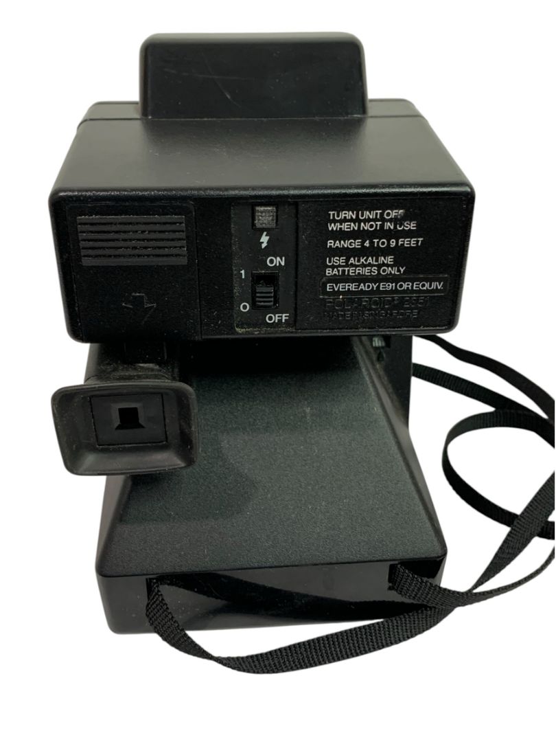 Polaroid One Step Plus Rainbow Land Camera with Q-Light Flash 2351 Untested