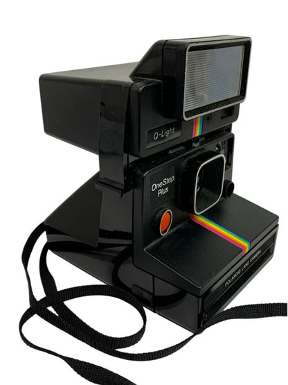 Polaroid One Step Plus Rainbow Land Camera with Q-Light Flash 2351 Untested