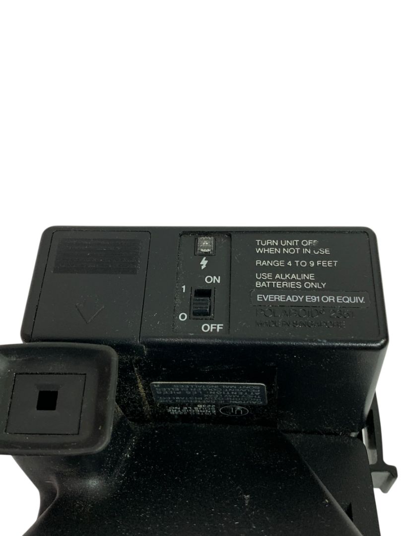 Polaroid One Step Plus Rainbow Land Camera with Q-Light Flash 2351 Untested