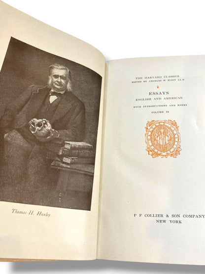 Harvard Classics 28 Essays English and American 1910 Hardcover Book Collier & Son