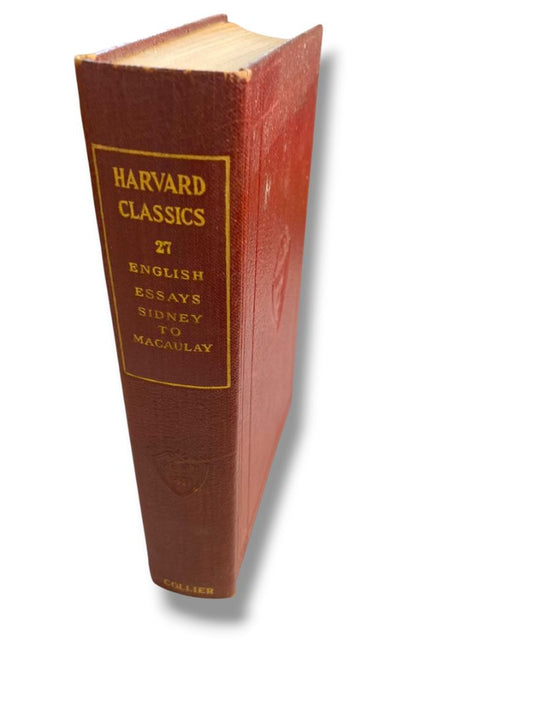 Harvard Classics 27 English Essays Sidney to Macaulay 1910 Hardcover Book Collier & Son