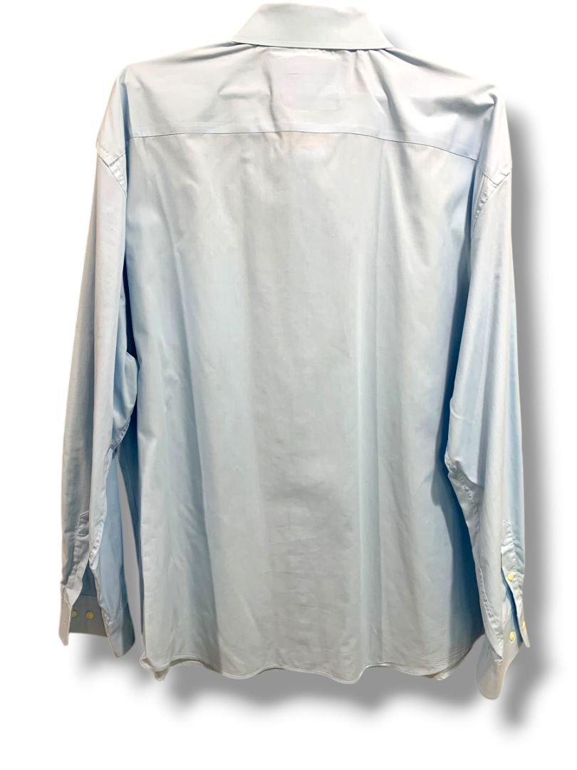 3XL Nautica Mens Button Down Dress Shirt Light Blue Wrinkle Resistant