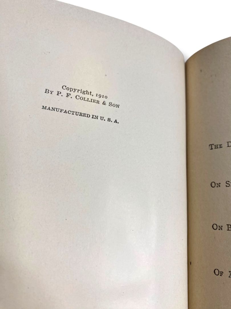 Harvard Classics 27 English Essays Sidney to Macaulay 1910 Hardcover Book Collier & Son