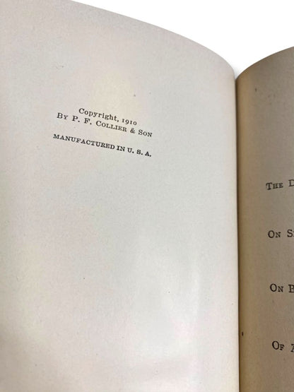 Harvard Classics 27 English Essays Sidney to Macaulay 1910 Hardcover Book Collier & Son