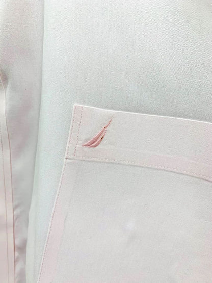 Size 3XL Nautica A Bit Trimmer Wrinkle Resistant Pink Mens Button Down Dress Shirt