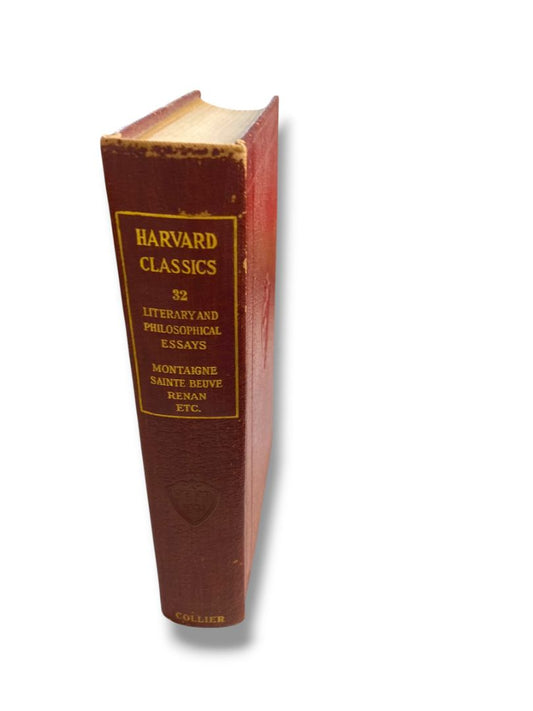 Harvard Classics 32 Literary and Philosophical Essays 1910 Hardcover Book