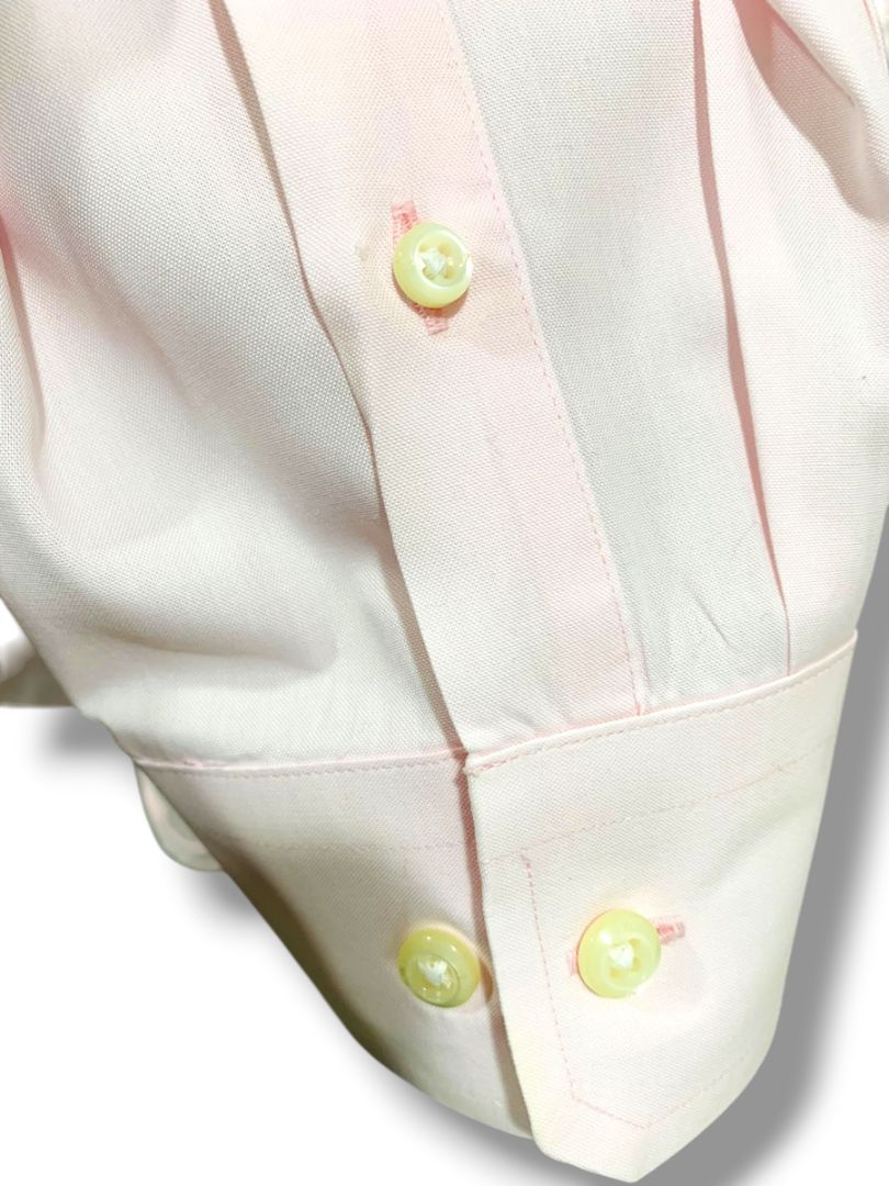 Size 3XL Nautica A Bit Trimmer Wrinkle Resistant Pink Mens Button Down Dress Shirt