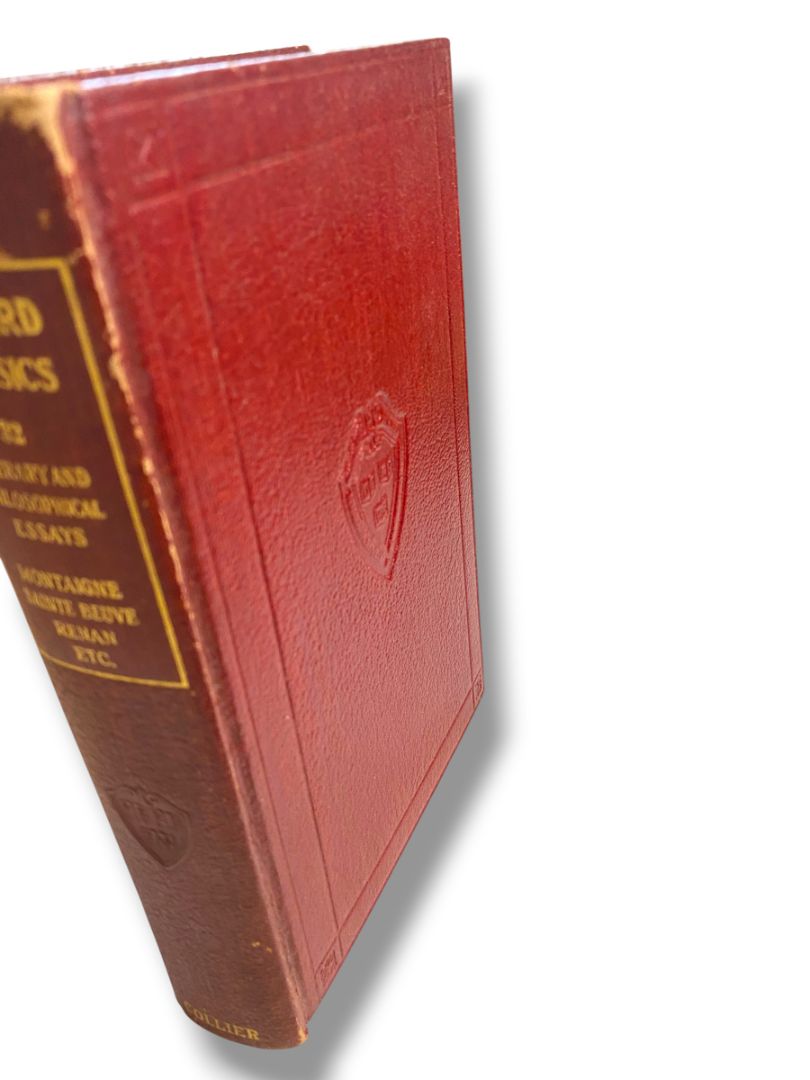 Harvard Classics 32 Literary and Philosophical Essays 1910 Hardcover Book