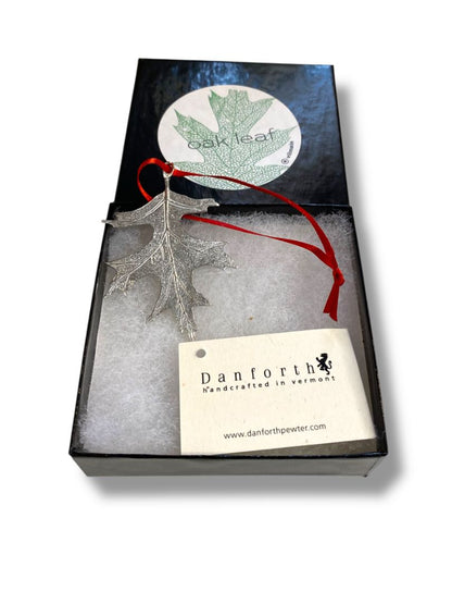Danforth Handcrafted Pewter Holiday Ornament Oak Leaf 2.75"