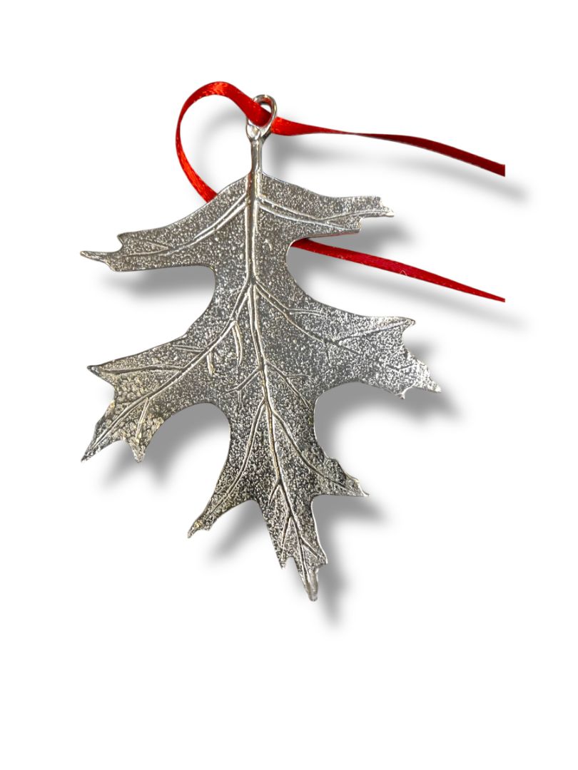 Danforth Handcrafted Pewter Holiday Ornament Oak Leaf 2.75"