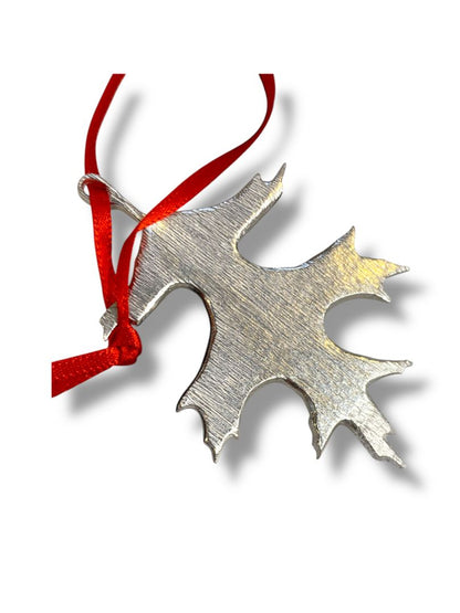 Danforth Handcrafted Pewter Holiday Ornament Oak Leaf 2.75"