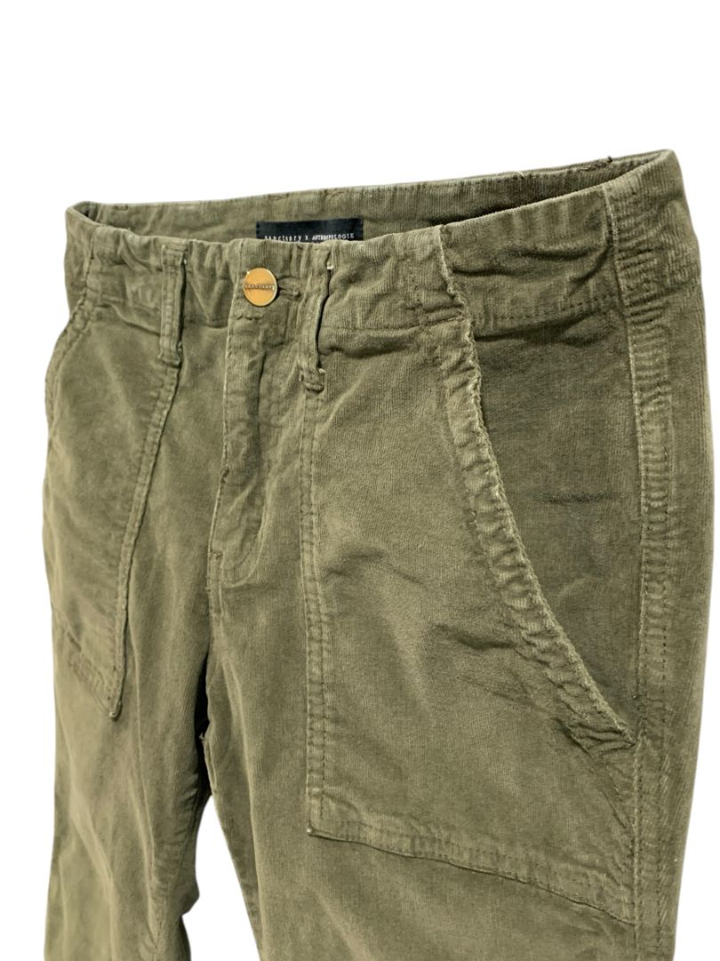 Size 27 Sanctuary x Anthropologie Womens Army Green Corduroy Pants