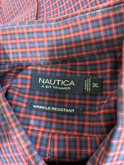 Size 3XL Nautica A Bit Trimmer Wrinkle Resistant Mens Button Up Dress Shirt