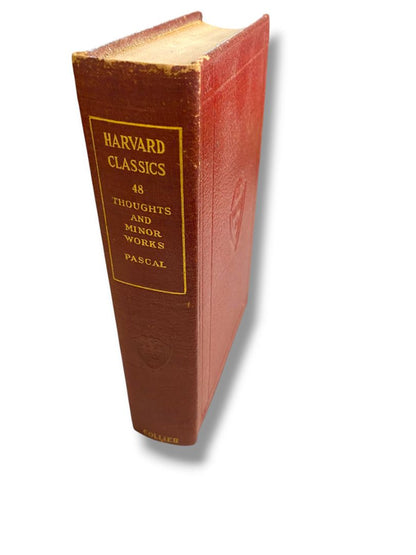 Harvard Classics 48 Thoughts and Minor Works Pascal 1910 Hardcover Book Collier & Son