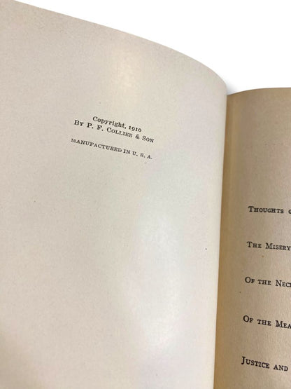 Harvard Classics 48 Thoughts and Minor Works Pascal 1910 Hardcover Book Collier & Son