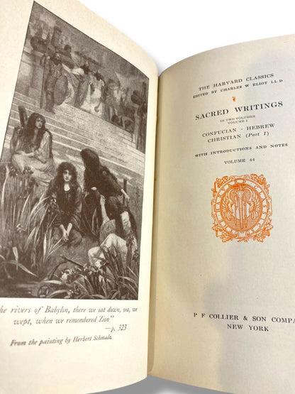 Harvard Classics 44 Sacred Writings 1 1910 Hardcover Book Collier & Son