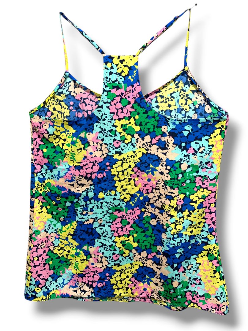 Size 2 J.Crew Womens Floral Cami Tank Style 58920 Shirt Racerback