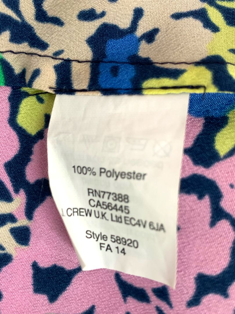 Size 2 J.Crew Womens Floral Cami Tank Style 58920 Shirt Racerback