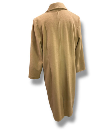 Size Large LL Bean Womens Tan Wool Cashmere Blend Coat Overcoat