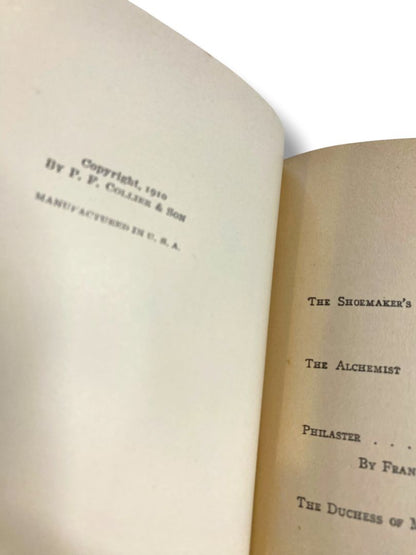 Harvard Classics 47 Elizabethan Drama 2 1910 Hardcover Book Collier & Son
