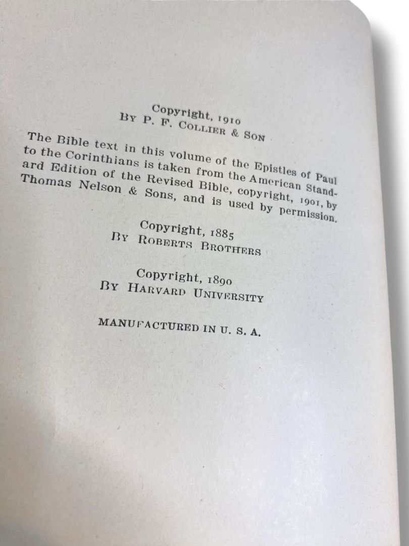 Harvard Classics 45 Sacred Writings 2 1910 Hardcover Book Collier & Son