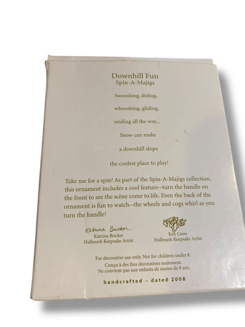 Hallmark Keepsake Ornament Downhill Fun Movement QP11124