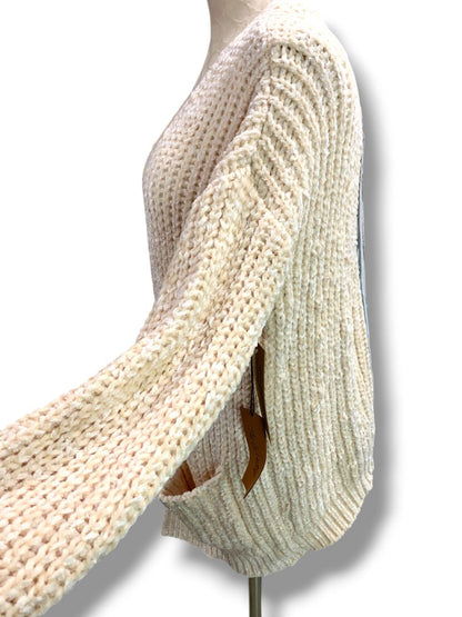 Medium The Nu Vintage Womens New Cardigan Sweater Soft Chenille