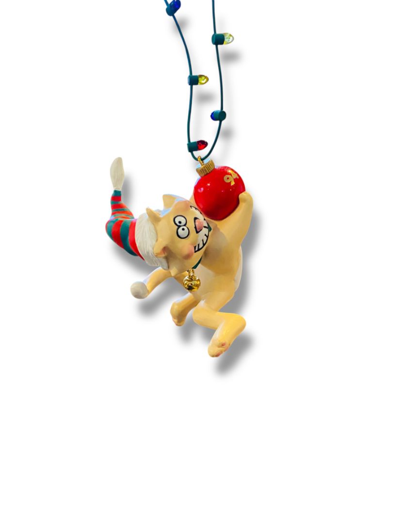 Hallmark Keepsake Oranament 1994 Stringer A Feline of Christmas