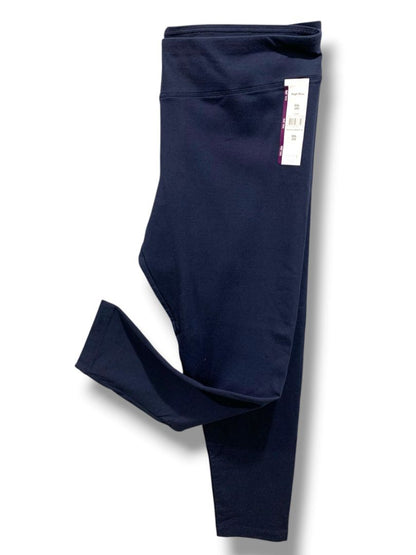 Size XXL (20) Time and Tru New Womens Dark Navy Blue Leggings High Rise