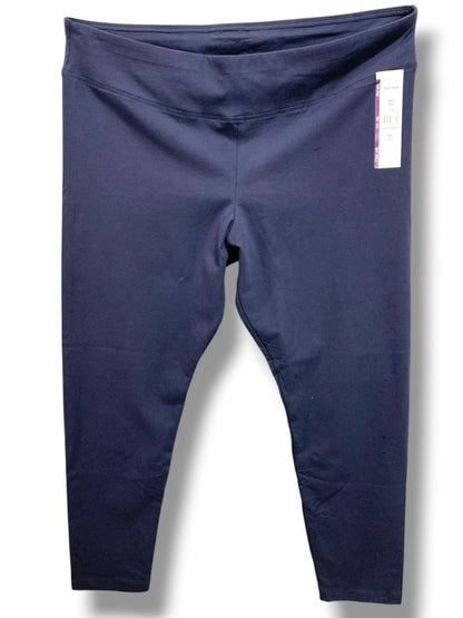 Size XXL (20) Time and Tru New Womens Dark Navy Blue Leggings High Rise