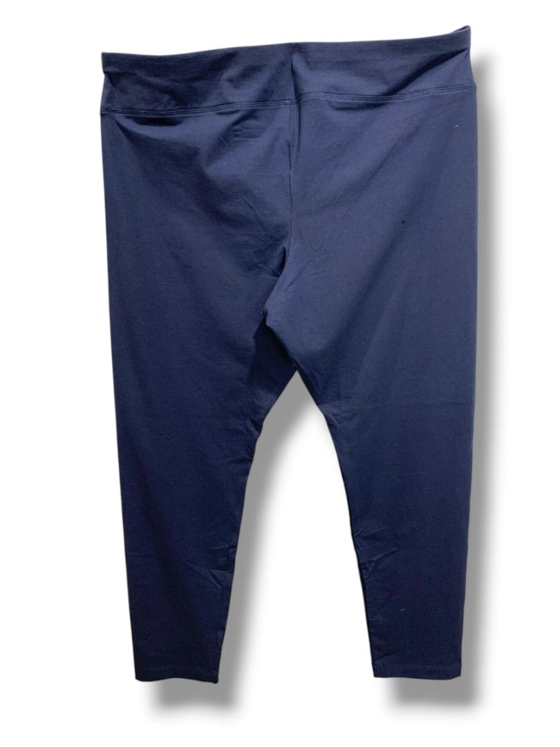 Size XXL (20) Time and Tru New Womens Dark Navy Blue Leggings High Rise