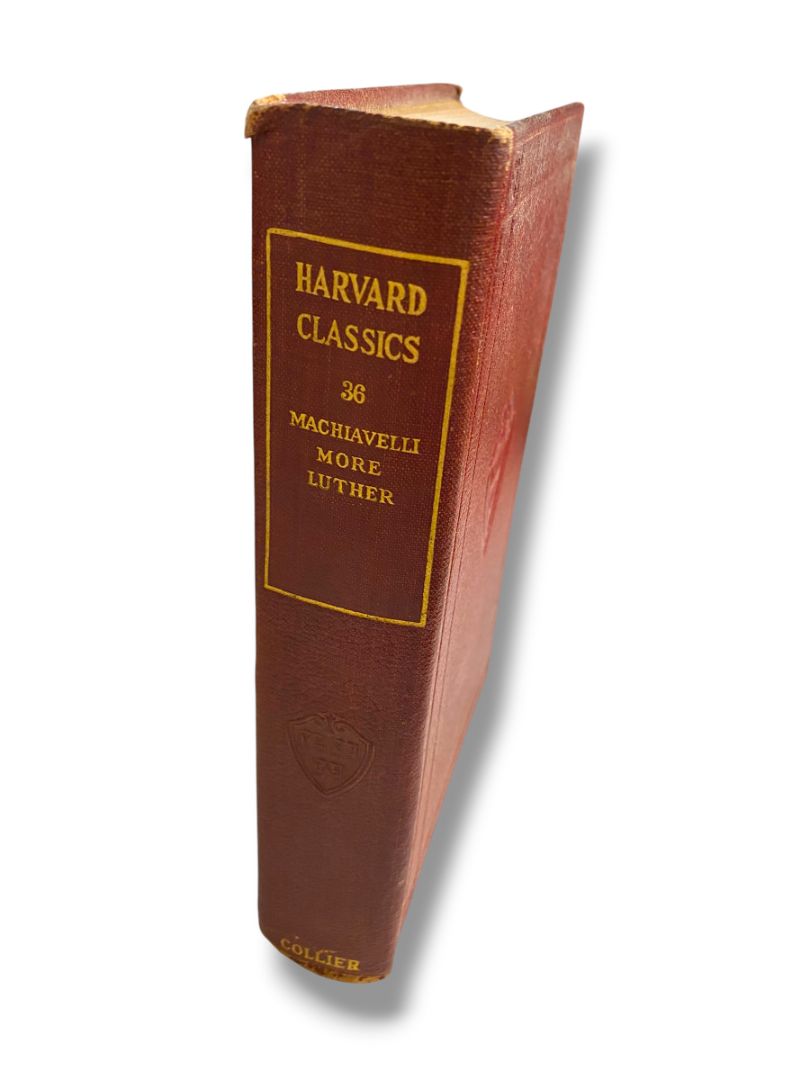 Harvard Classics 36 Machiavelli More Luther 1910 Hardcover Book Collier & Son