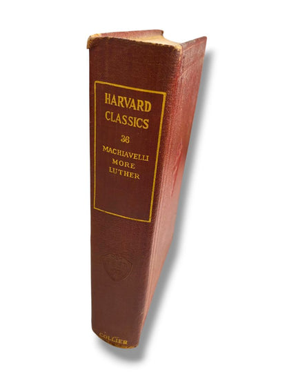 Harvard Classics 36 Machiavelli More Luther 1910 Hardcover Book Collier & Son