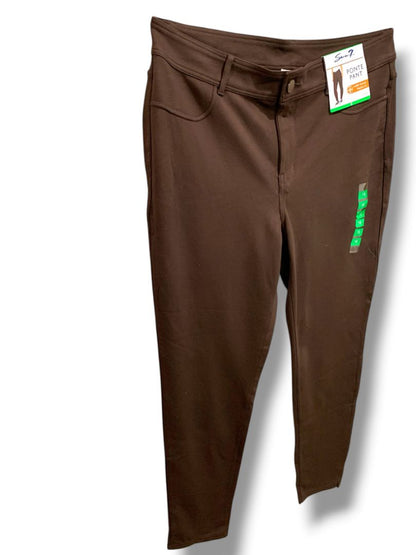 Size 18 Seven 7 Womens New Brown Ponte Knit Skinny Pants