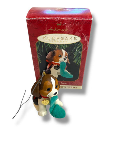 1997 Hallmark Keepsake Ornament Puppy Love Dated Collectors QX6222