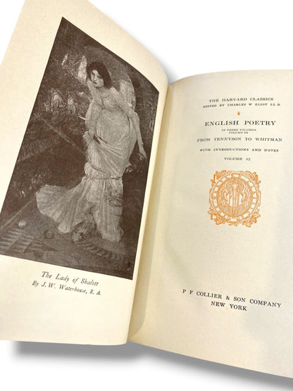 Harvard Classics 42 English Poetry 3 1910 Hardcover Book Collier & Son