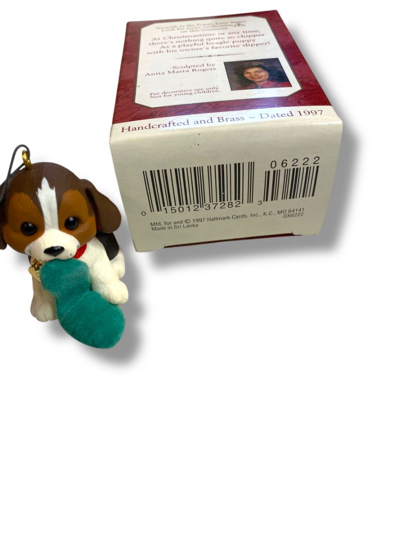 1997 Hallmark Keepsake Ornament Puppy Love Dated Collectors QX6222