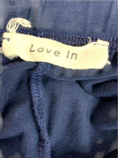 Large Love In Navy Blue Soft Knit Off Shoulder Shift Dress Butterfly Sleeve