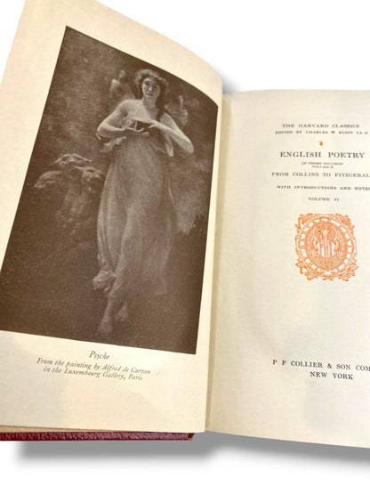 Harvard Classics 41 English Poetry 2 1910 Hardcover Book Collier & Son