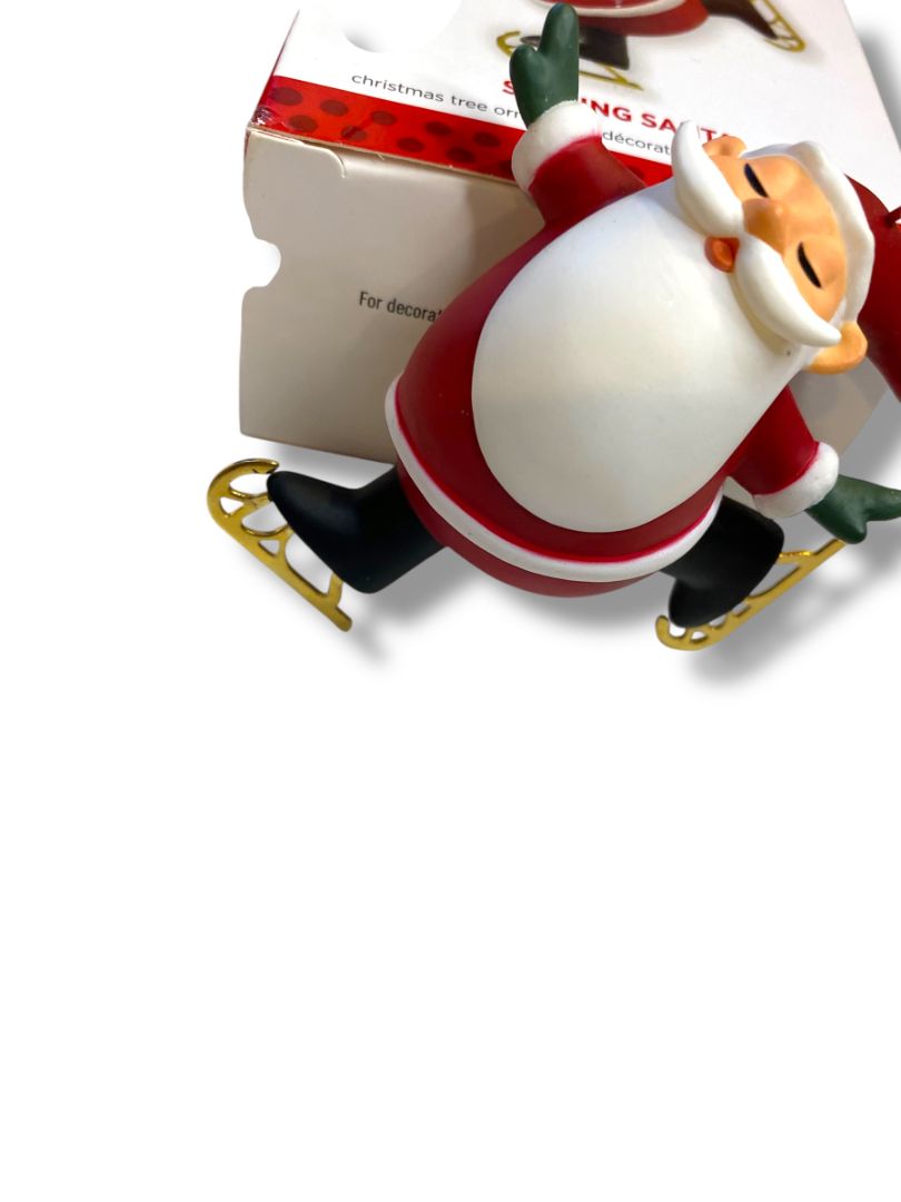 2013 Hallmark Keepsake Skating Santa Ornament Christmas AD800