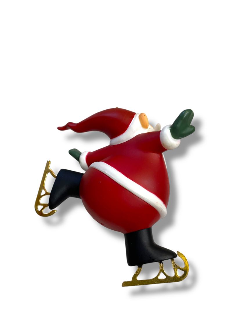 2013 Hallmark Keepsake Skating Santa Ornament Christmas AD800