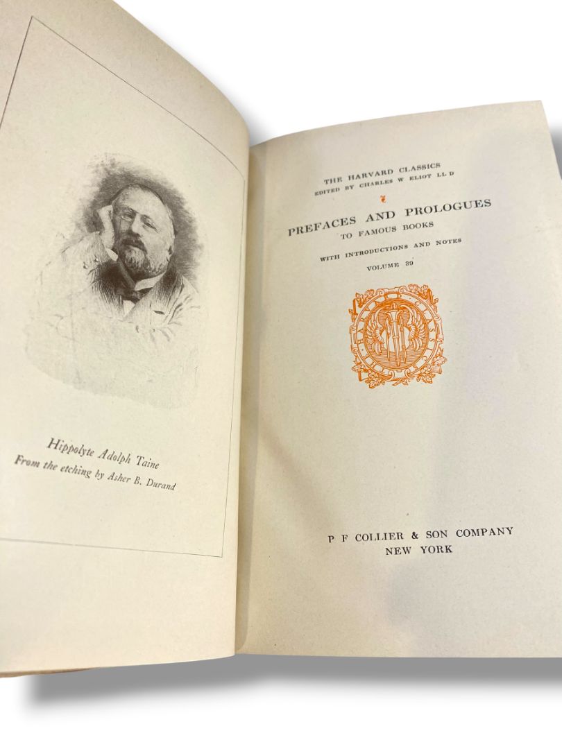 Harvard Classics 39 Famous Prefaces 1909 Hardcover Book Collier & Son