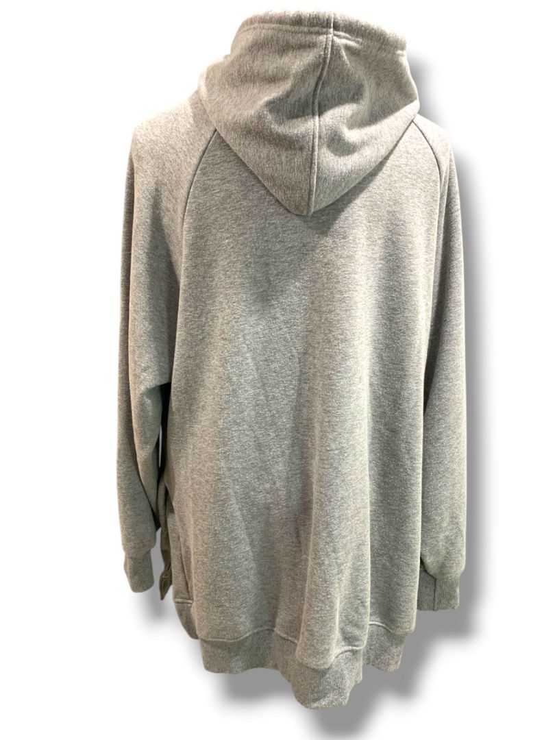 Size 2XL The Warmy Womens Gray Fleece Lined Pullover Hoodie Sweatshirt Oversize