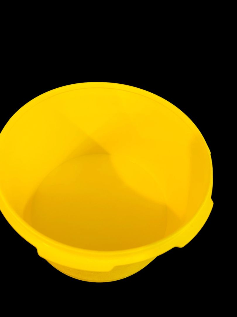 Vintage Tupperware Bright Yellow Servalier Nesting Canister 1810-19 298-12