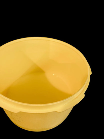 Vintage Tupperware Bright Yellow Servalier Nesting Canister 1810-17 298-11